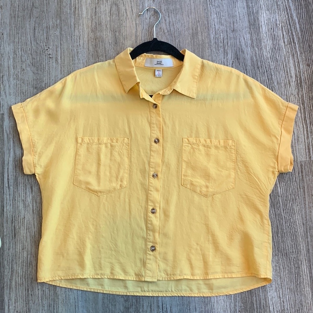 Thread And Supply Crop Button Down Top - image 1